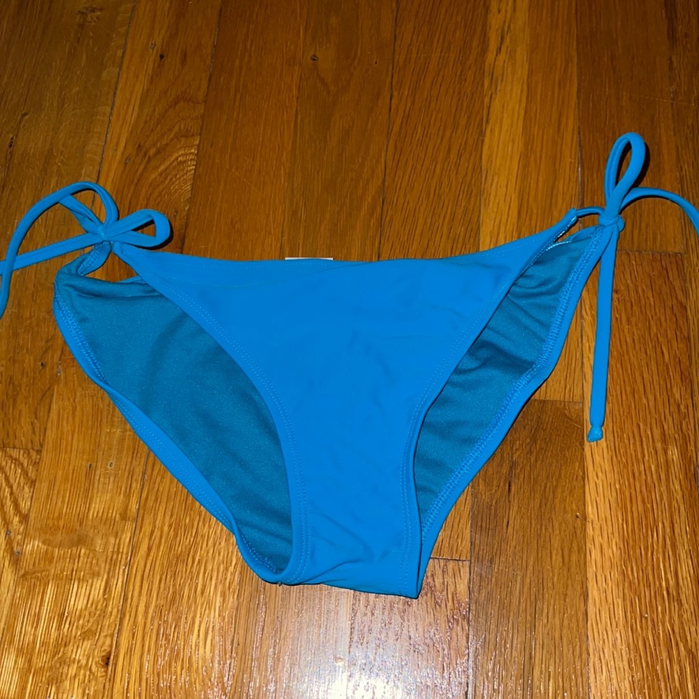 Blue Full Coverage Bikini Bottom